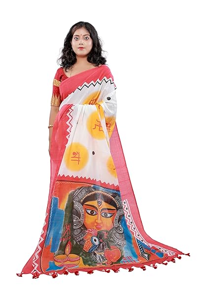 Durga Puja Special Edition Saree Pure Cotton Printed